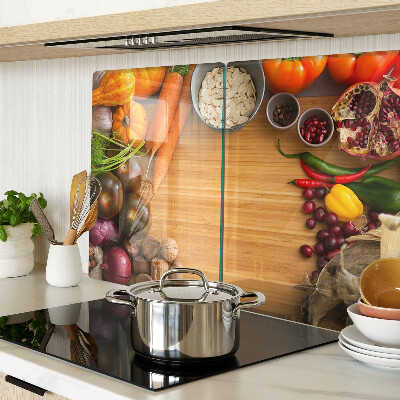 Snijplanken van glas Groente- en fruitmotief