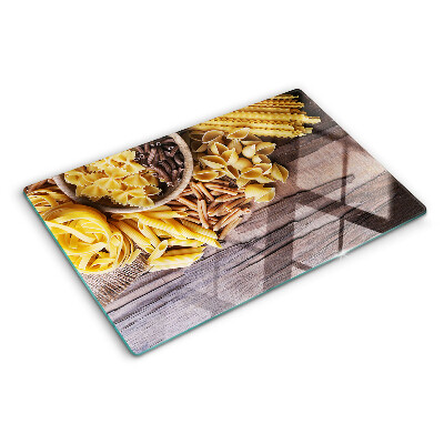 Glazen snijplanken Pasta en houten accenten