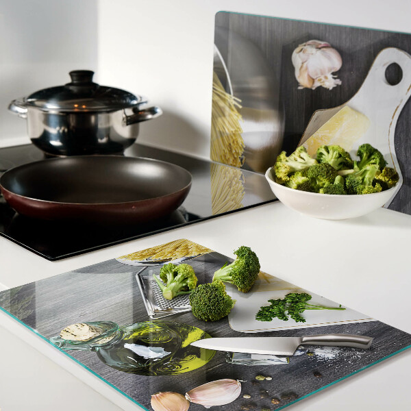Szklana deska kuchenna Kuchenne akcesoria i składniki
