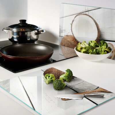 Szklana deska kuchenna Kokos i jego przetwory