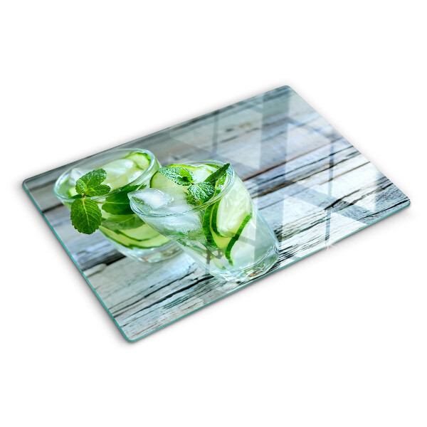 Deska kuchenna szklana Koktajle z miętą i ogórkiem