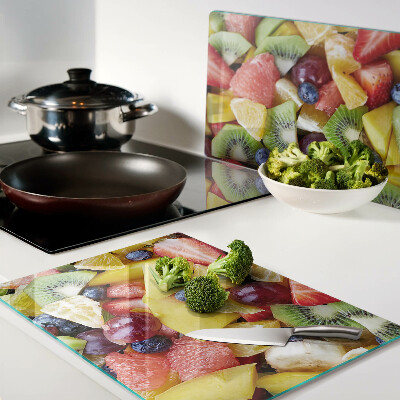 Snijplanken glas Fruitsalade