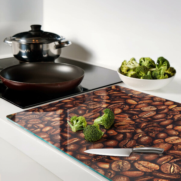 Szklana deska do krojenia Ziarna kawy