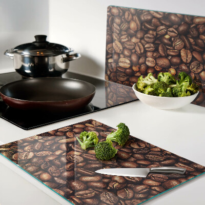 Szklana deska do krojenia Ziarna kawy