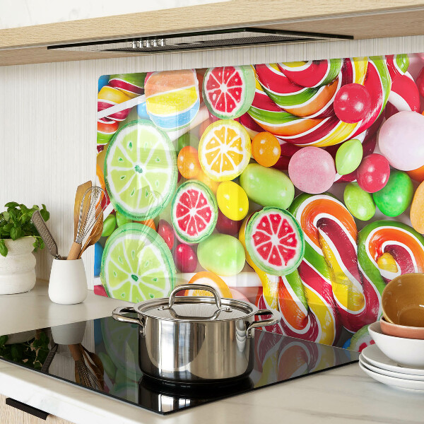 Deska kuchenna szklana Słodkie cukierki i owoce
