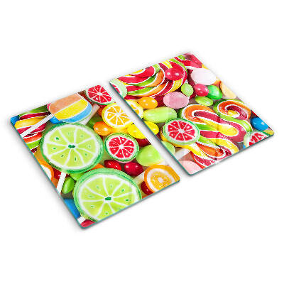 Deska kuchenna szklana Słodkie cukierki i owoce