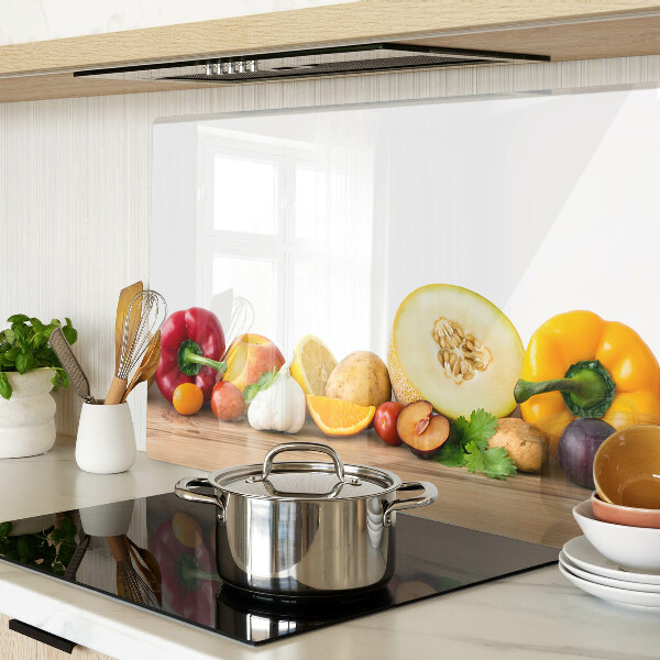 Szklana deska do krojenia Owoce na desce