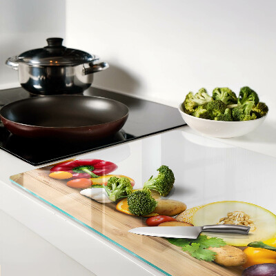 Szklana deska do krojenia Owoce na desce