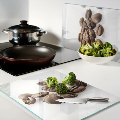 Szklana deska kuchenna Ziarna kawy