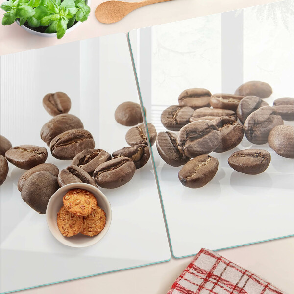 Szklana deska kuchenna Ziarna kawy