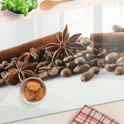 Deska kuchenna szklana Kawa i przyprawy