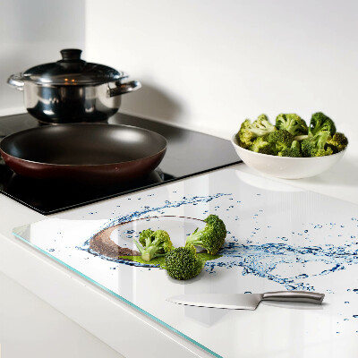 Deska kuchenna szklana Kokos z wodą i miętą