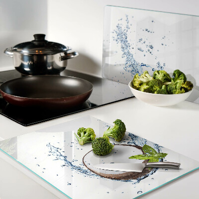 Deska kuchenna szklana Kokos z wodą i miętą