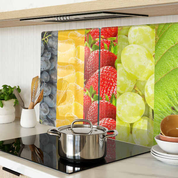 Szklana deska do krojenia Owoce w paski