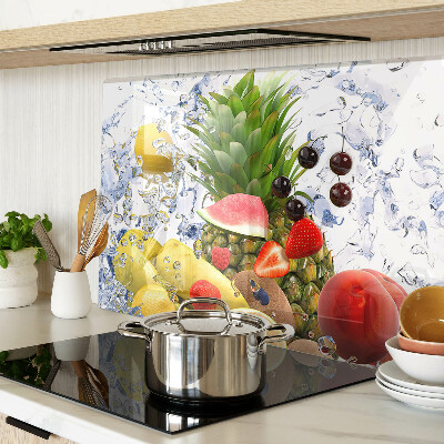 Glazen snijplanken Fruit in water