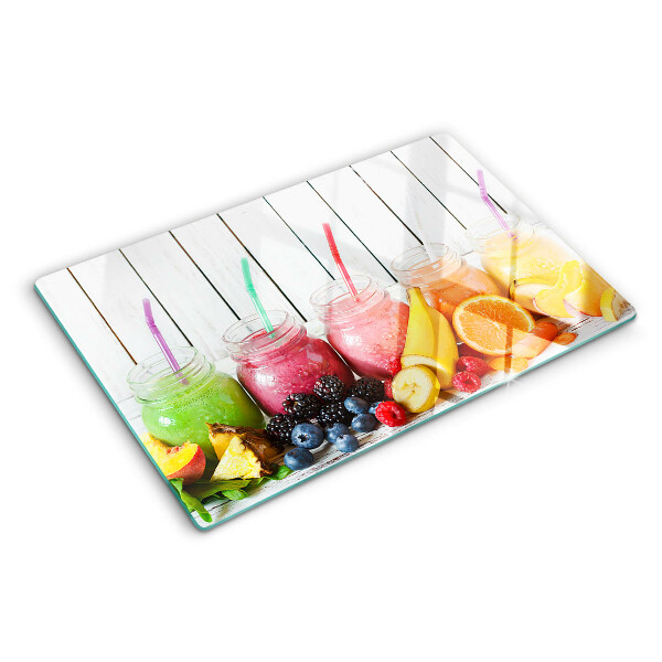 Snijplanken van glas Fruitcocktails met extra's