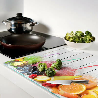 Deska kuchenna szklana Koktajle owocowe z dodatkami