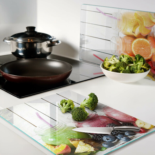 Deska kuchenna szklana Koktajle owocowe z dodatkami