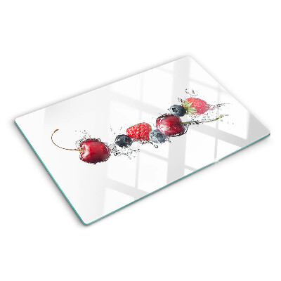 Snijplanken glas Fruit in water