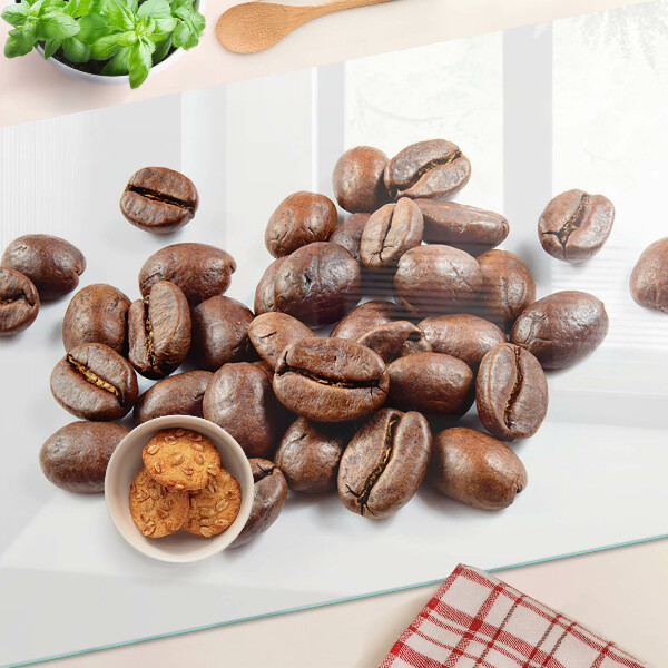 Deska kuchenna szklana Ziarna kawy