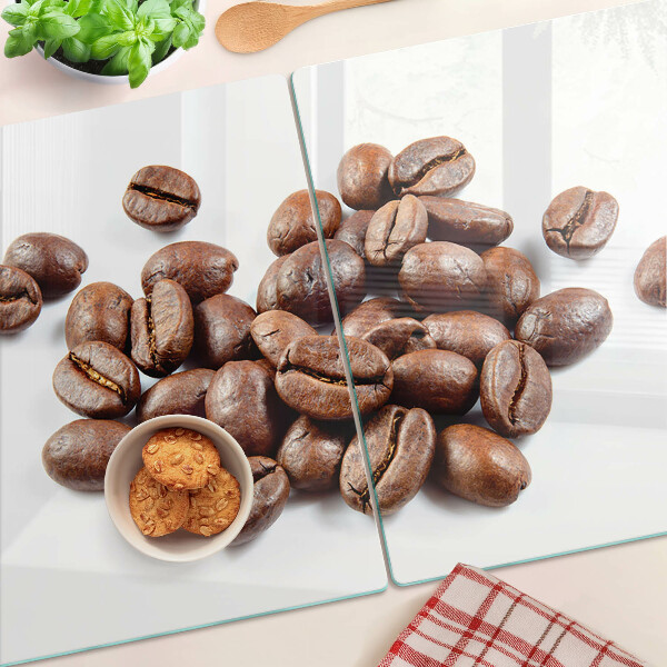 Deska kuchenna szklana Ziarna kawy