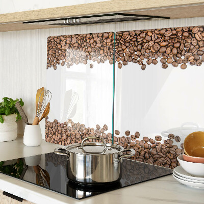 Szklana deska kuchenna Ziarna kawy