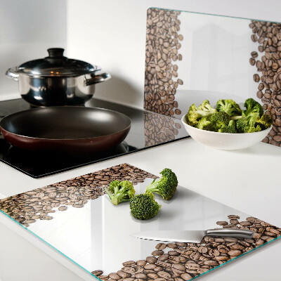 Szklana deska kuchenna Ziarna kawy