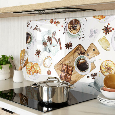 Szklana deska do krojenia Kawowe przysmaki i wypieki