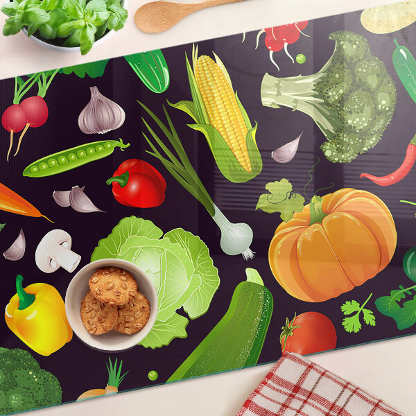 Szklana deska do krojenia Warzywa i zioła