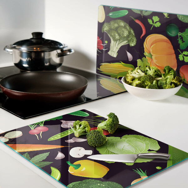 Szklana deska do krojenia Warzywa i zioła