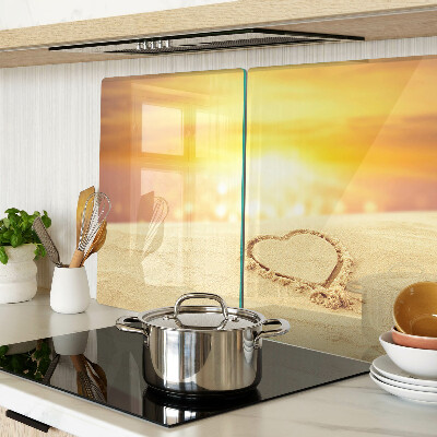 Deska kuchenna szklana Plaża o zachodzie słońca