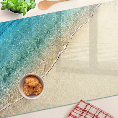 Deska kuchenna szklana Plaża i fale morskie