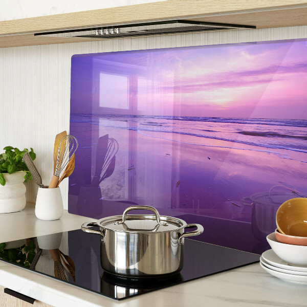 Szklana deska do krojenia Zachód słońca nad morzem
