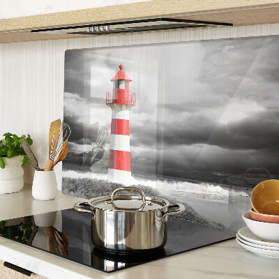 Szklana deska kuchenna Latarnia morska w pejzażu