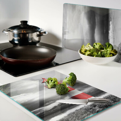 Szklana deska kuchenna Latarnia morska w pejzażu