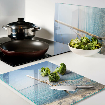 Deska kuchenna szklana Hamak nad morzem