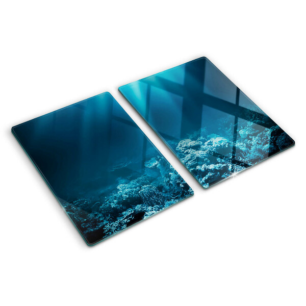 Glazen snijplanken Onderwaterlandschap met een koraalrif