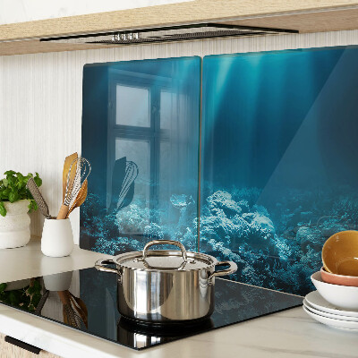 Szklana deska do krojenia Podwodny krajobraz z rafą koralową