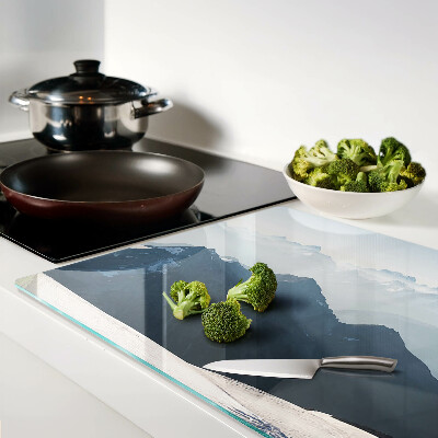 Szklana deska do krojenia Górski krajobraz w chmurach