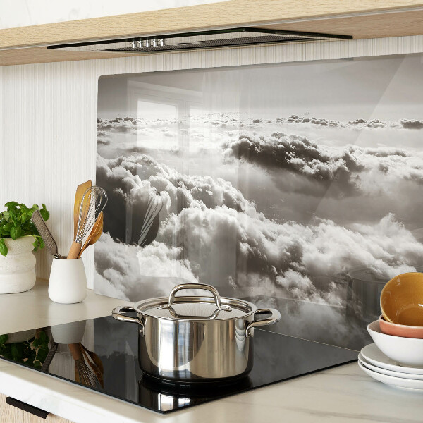 Szklana deska do krojenia Chmury w odcieniach szarości