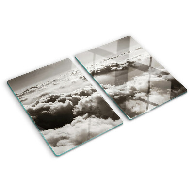 Szklana deska do krojenia Chmury w odcieniach szarości