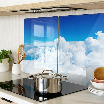 Snijplanken glas Hemel met wolken