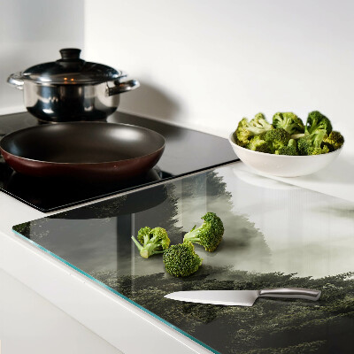 Deska kuchenna szklana Górski krajobraz z mgłą