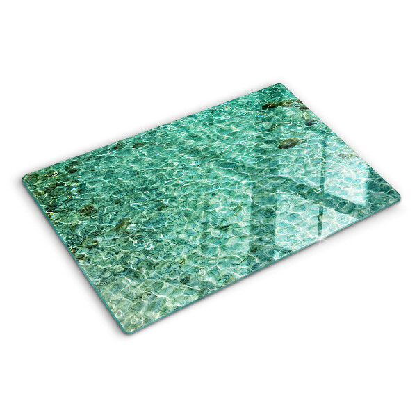 Szklana deska do krojenia Wzór wody w basenie