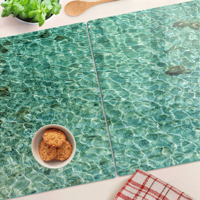 Szklana deska do krojenia Wzór wody w basenie