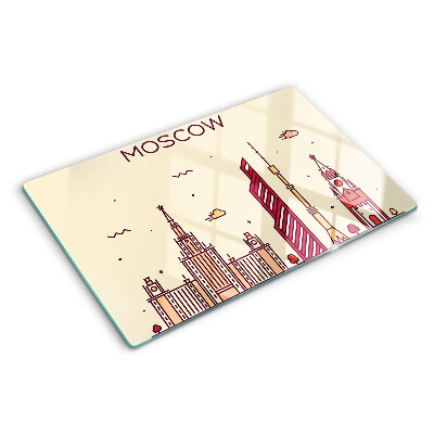 Deska kuchenna szklana Moscow skyline illustration