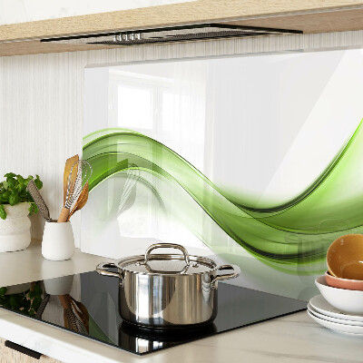 Szklana deska do krojenia Zielone fale abstrakcyjne