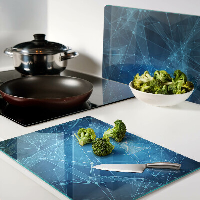 Szklana deska do krojenia Abstrakcyjny wzór geometryczny