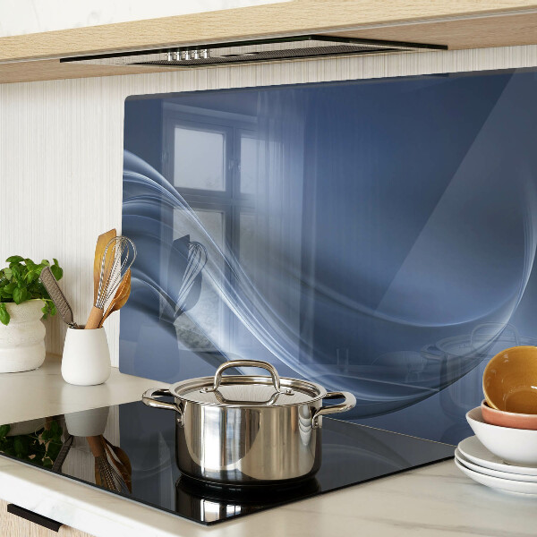 Deska kuchenna szklana Fale w odcieniach niebieskiego