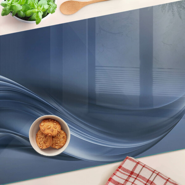 Glazen snijplanken Golven in verschillende tinten blauw